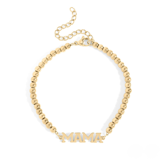 NEMOSN™ Personalized Name Bead Bracelet – Mama Edition