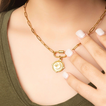 Modern statement chain necklace for women
