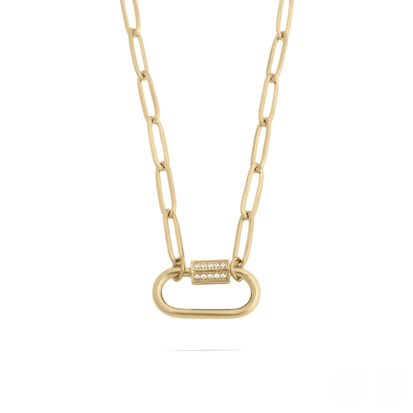 18K gold PVD charm necklace hypoallergenic